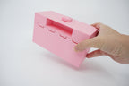 Organized Clutch Purse - Built-in Wallet, Sturdy, Dividers, Minimalist, 3D Printed - Small Handbag - Pink