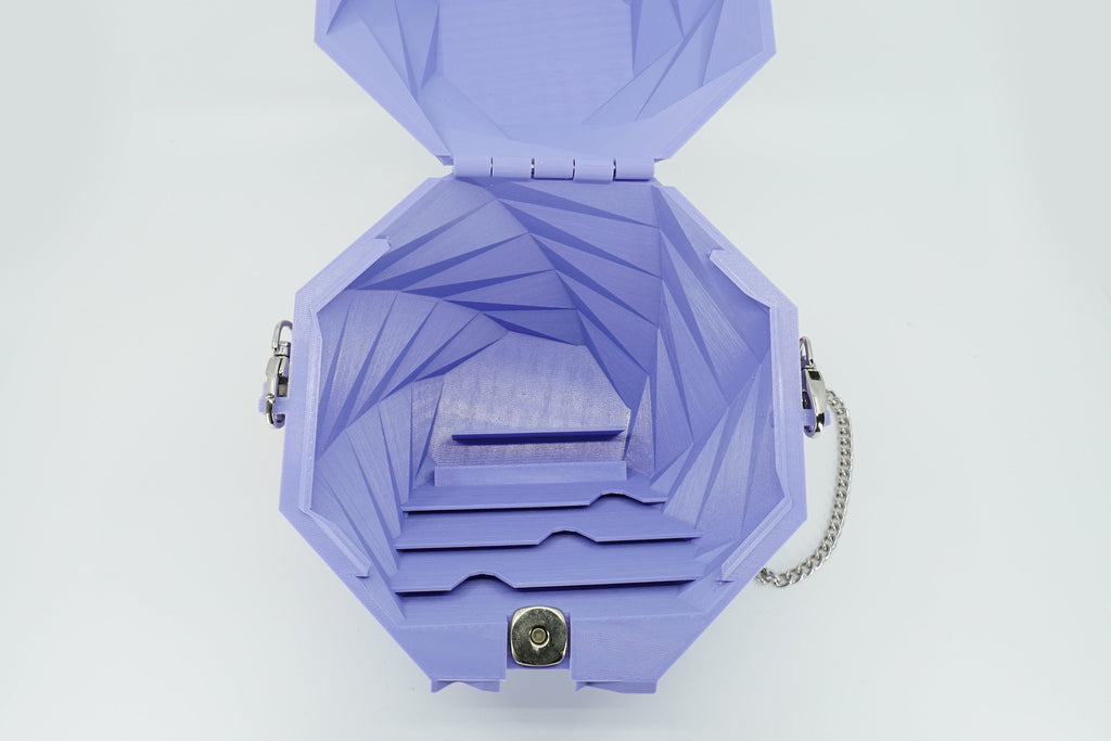STL For Geometric Purse in 3D Printing, Highly Organized Sturdy Clutch, Digital File Only