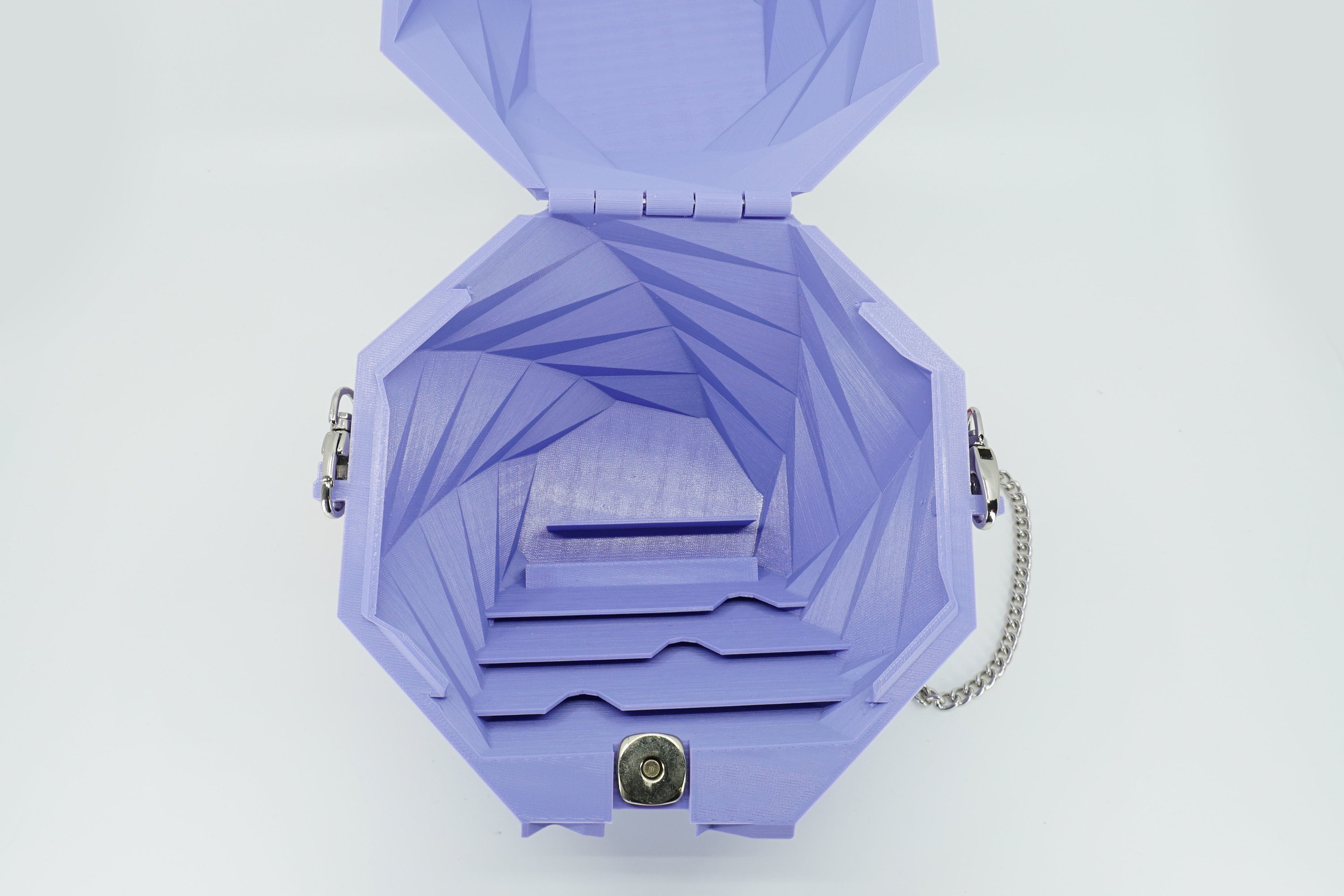 STL For Geometric Purse in 3D Printing, Highly Organized Sturdy Clutch, Digital File Only