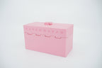 Organized Clutch Purse - Built-in Wallet, Sturdy, Dividers, Minimalist, 3D Printed - Small Handbag - Pink