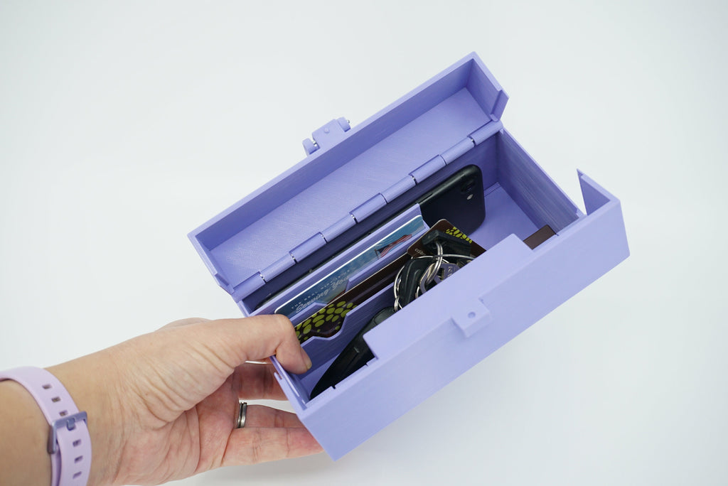 STL For Small Purse in 3D Printing, Highly Organized Sturdy Clutch, Digital File Only
