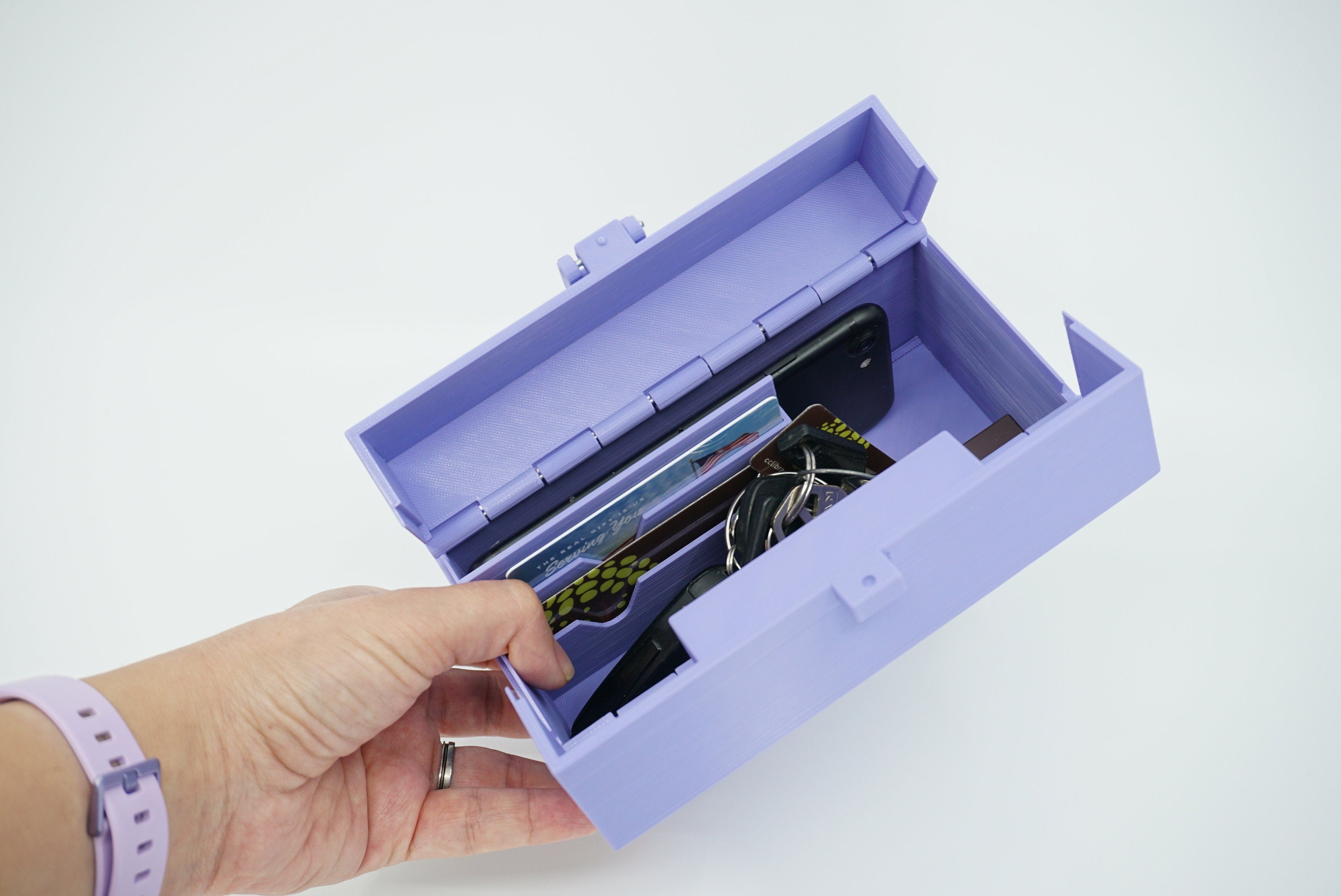 STL For Small Purse in 3D Printing, Highly Organized Sturdy Clutch, Digital File Only