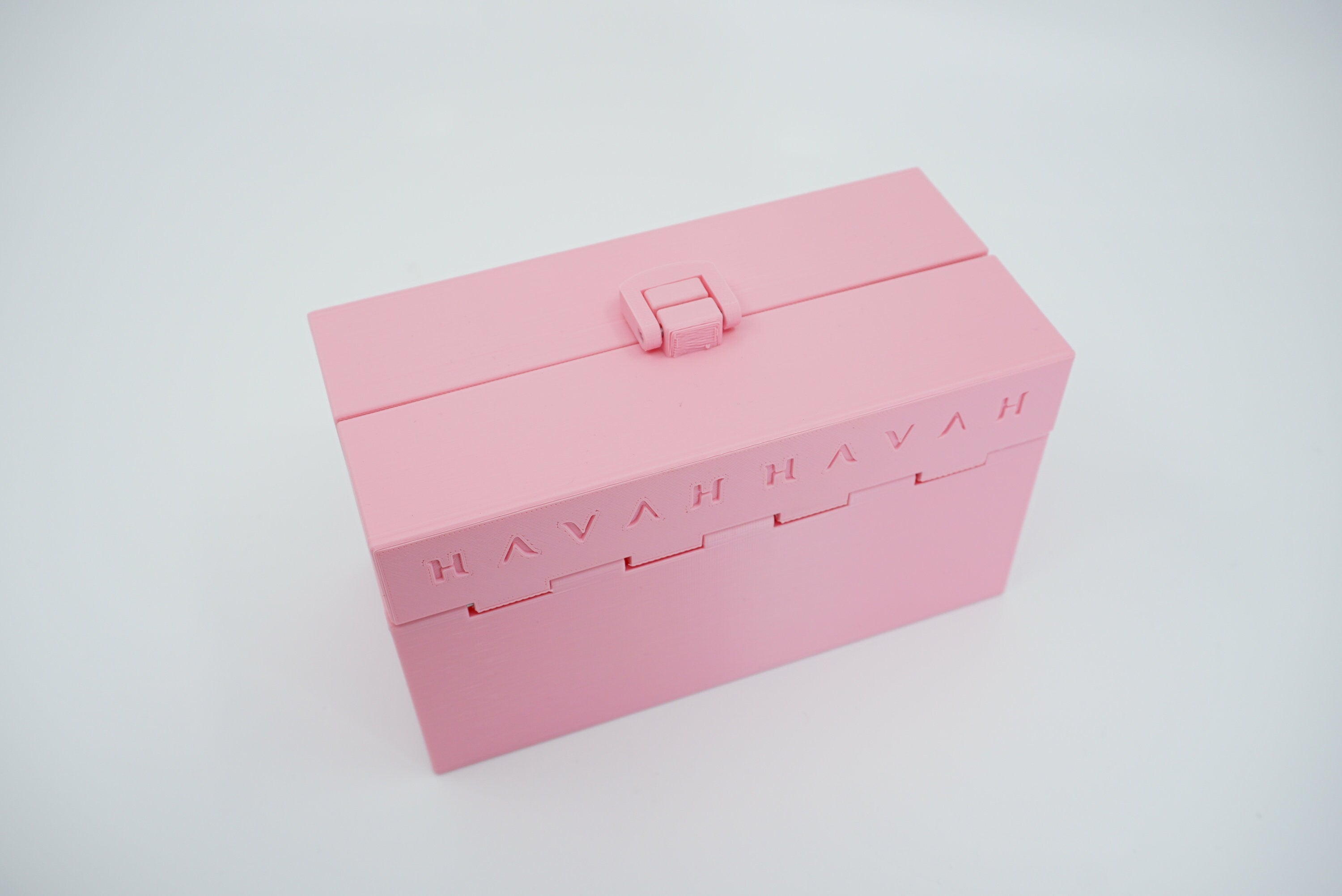 Organized Clutch Purse - Built-in Wallet, Sturdy, Dividers, Minimalist, 3D Printed - Small Handbag - Pink