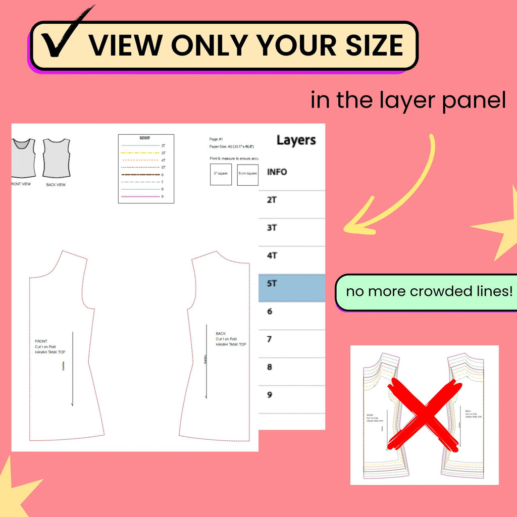 Girl's Dress Sewing Pattern: Video Tutorial, Sizes 2T-9 (PDF, SVG, A0, Projector Files)
