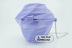 STL For Geometric Purse in 3D Printing, Highly Organized Sturdy Clutch, Digital File Only
