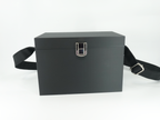 Miss Utility - Black Purse With Sturdy Compartments, Built-In Wallet & Organizer