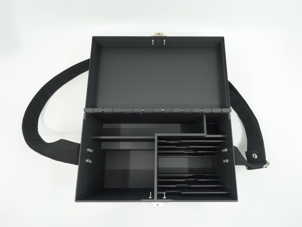 Miss Utility - Black Purse With Sturdy Compartments, Built-In Wallet & Organizer