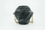 Geometric Purse - Black, Built in Wallet - 3D Printed