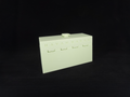 Organized Clutch Purse - Built-in Wallet, Sturdy, Dividers, Minimalist, 3D Printed - Small Handbag - Light Lime, Glow-In-The-Dark