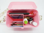 Pink Diamond Handbag - Organized, Lots of Pockets, Compartments & Dividers, Built in Wallet, Unique