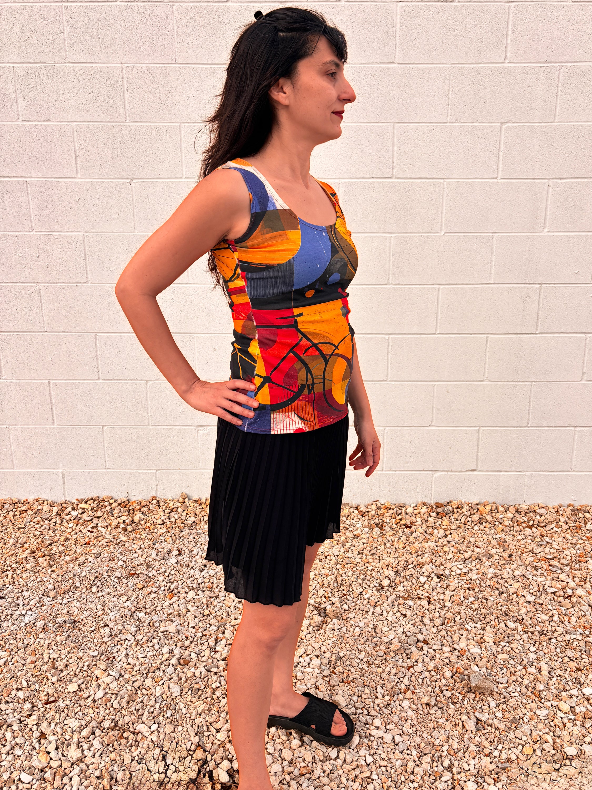 Bauhaus Bike Tank Top | Wear Before You Sew | Based on My Sewing Pattern