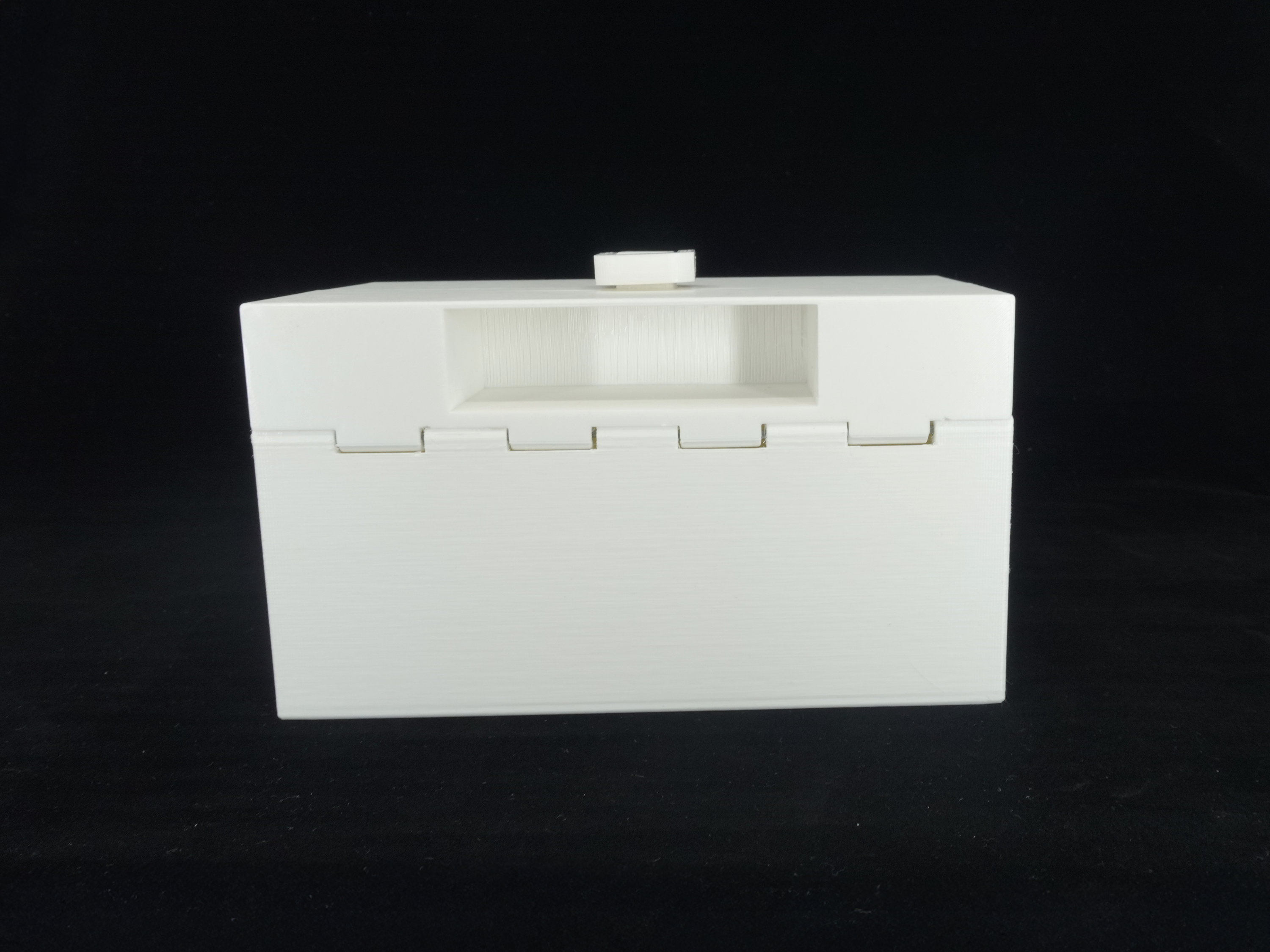 Organized Clutch Purse - Built-in Wallet, Sturdy, Dividers, Minimalist, 3D Printed - Small Handbag - White