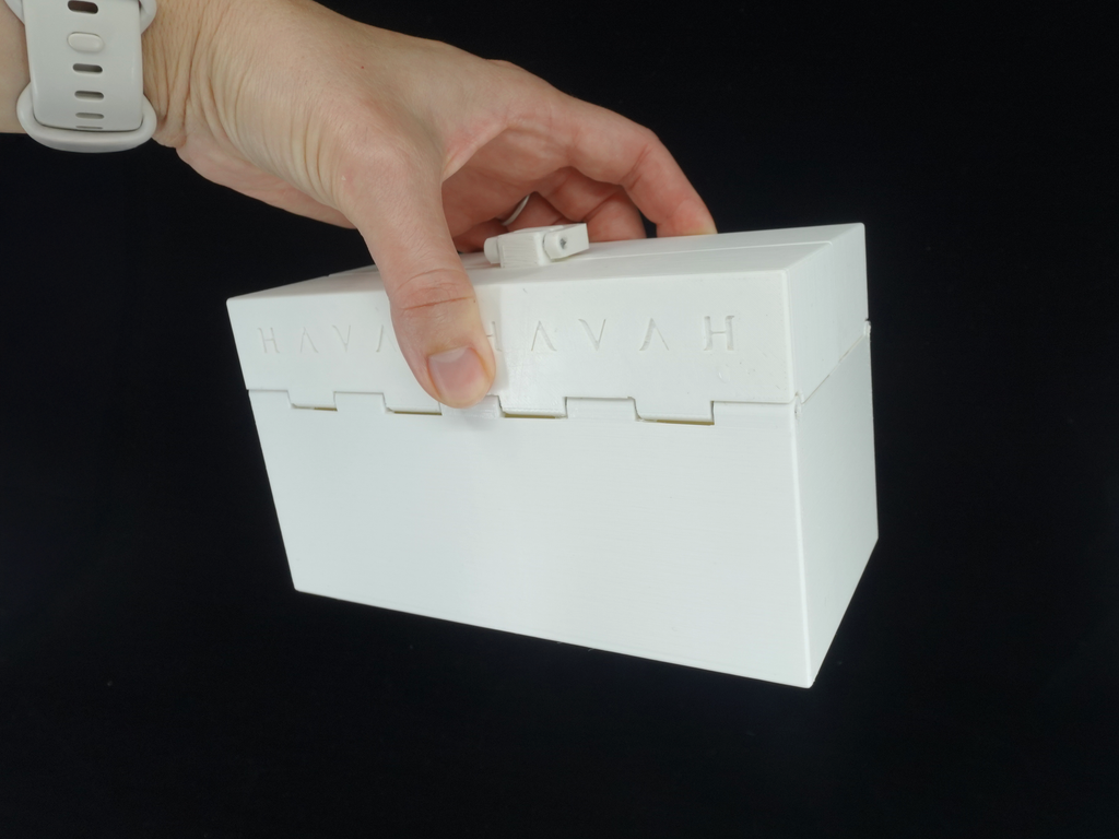 Organized Clutch Purse - Built-in Wallet, Sturdy, Dividers, Minimalist, 3D Printed - Small Handbag - White