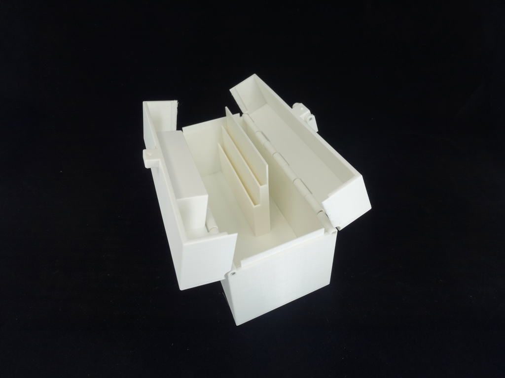 Organized Clutch Purse - Built-in Wallet, Sturdy, Dividers, Minimalist, 3D Printed - Small Handbag - White